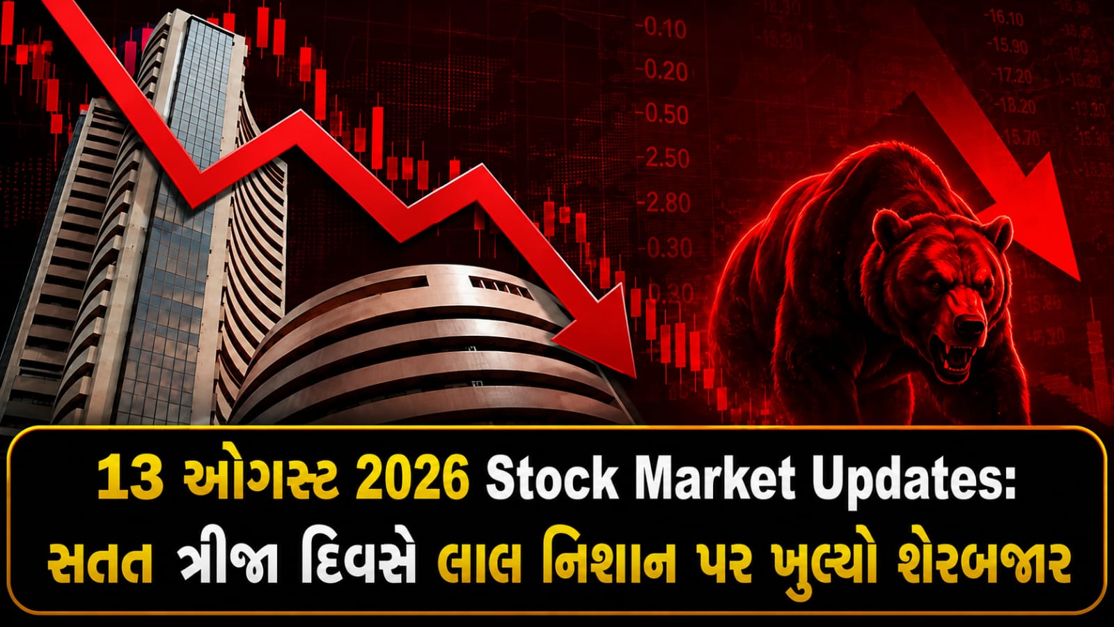 Indian Stock Market: Sensex-Niftyમાં ઘટાડો