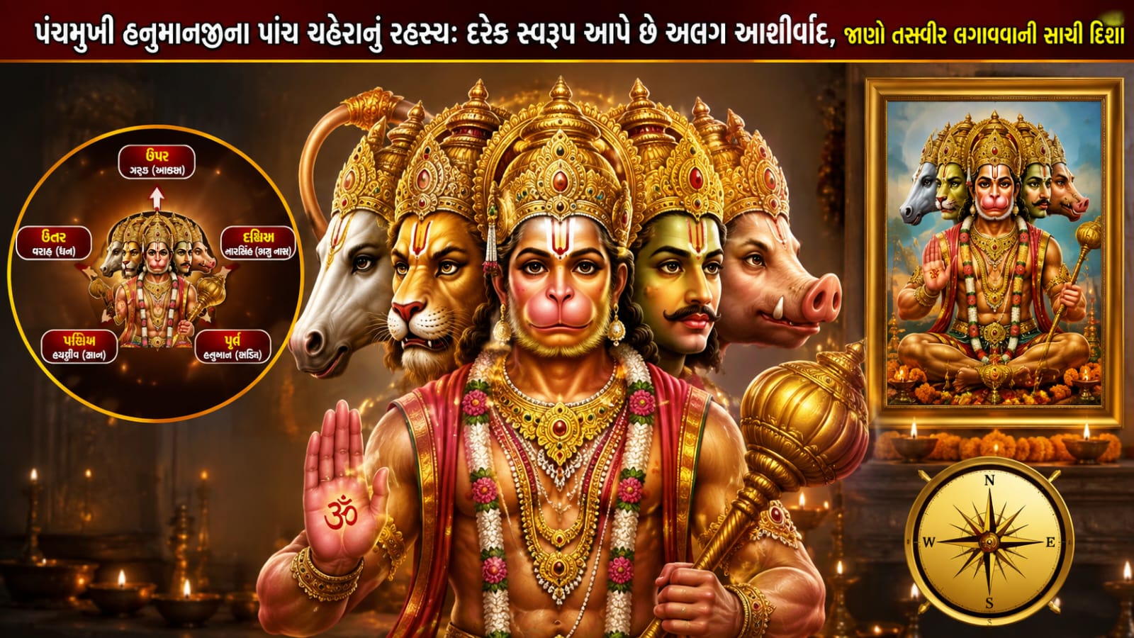 Panchmukhi Hanuman: પાંચ મુખનું રહસ્ય અને શુભ દિશા
