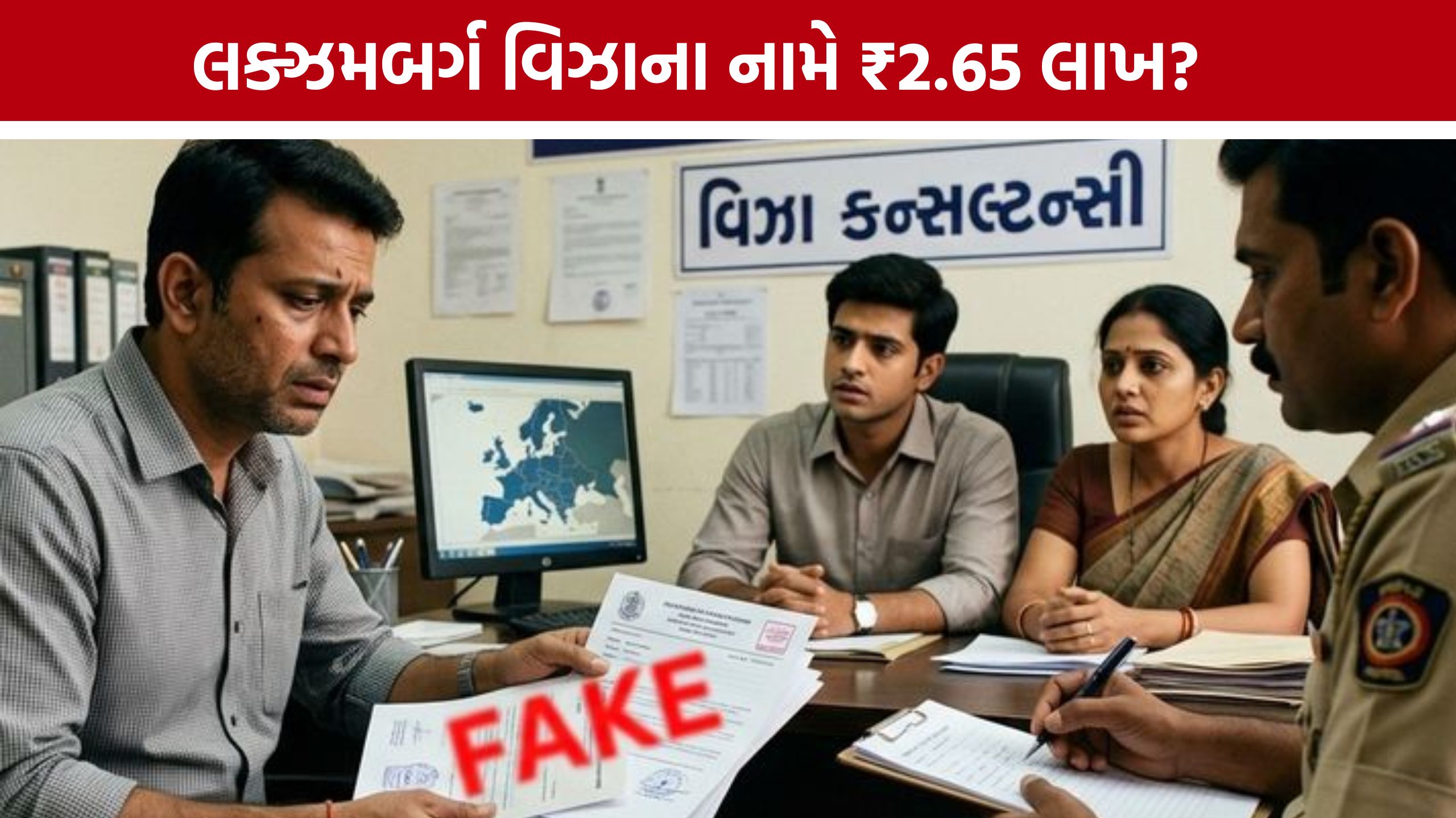 Luxembourg Work Permit Visa Fraud: અમદાવાદમાં લક્ઝમબર્ગ વિઝાના નામે ₹2.65 લાખની છેતરપિંડીનો આક્ષેપ