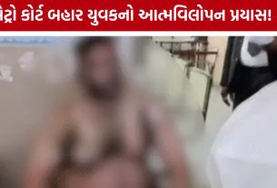 Ahmedabad Metro Court સંકુલમાં અફરાતફરી, યુવકે જ્વલનશીલ પ્રવાહી છાંટી આત્મવિલોપનનો પ્રયાસ કર્યો
