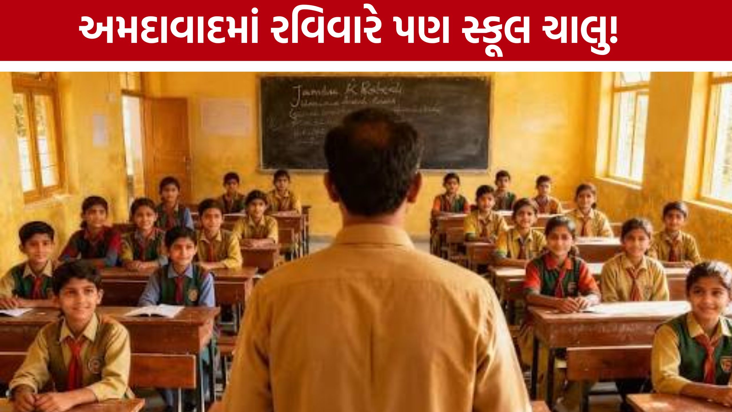 Ahmedabad School : અમદાવાદમાં રવિવારે સ્કૂલ શરૂ રાખવાની છૂટ