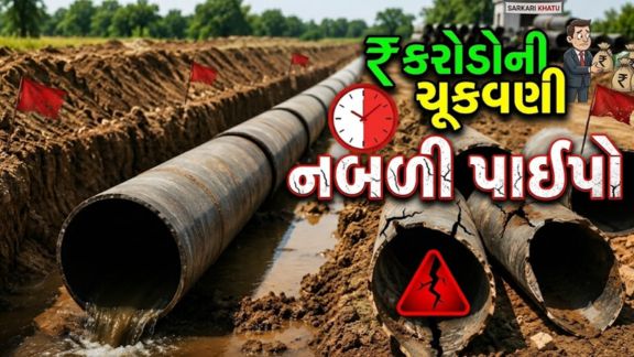 અમદાવાદ (Ahmedabad) જિલ્લાના ધંધુકા વિસ્તારમાં 32 ગામોની આશરે 30 હજાર હેક્ટર જમીનને સિંચાઈનો લાભ પહોંચાડવા હાથ ધરાયેલા પ્રોજેક્ટમાં (Dhandhuka Irrigation Project)ગંભીર ગેરરીતિઓ સામે આવી હોવાના આક્ષેપો થયા છે