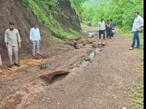Rajpipla Junaraj Road Washed Away