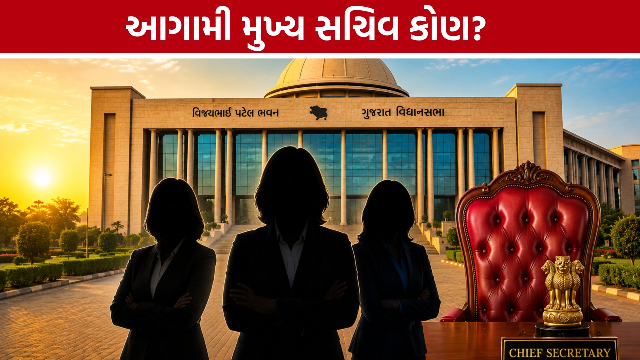 Gujarat Chief Secretary: ગુજરાતના સત્તાના કોરિડોરમાં નવી ચર્ચા, મુખ્ય સચિવ પદ માટે મહિલા અધિકારીઓની હોડ