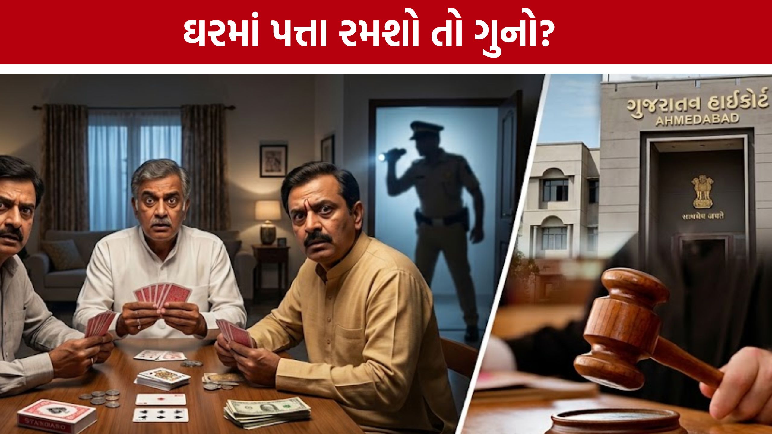 પત્તા રમતા લોકો માટે મોટી રાહત? Gujarat High Courtએ FIR રદ કરી
