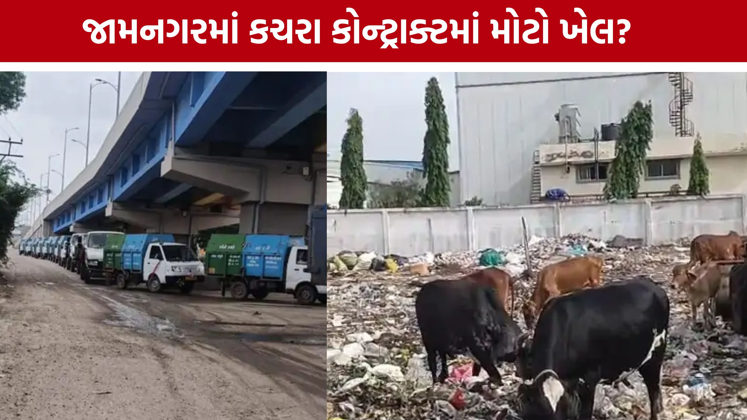 કચરાની ગાડીઓમાં ભંગાર-માટી ભરાઈ! Jamnagar Municipal Corporationના કોન્ટ્રાક્ટમાં ગેરરીતિના આક્ષેપ
