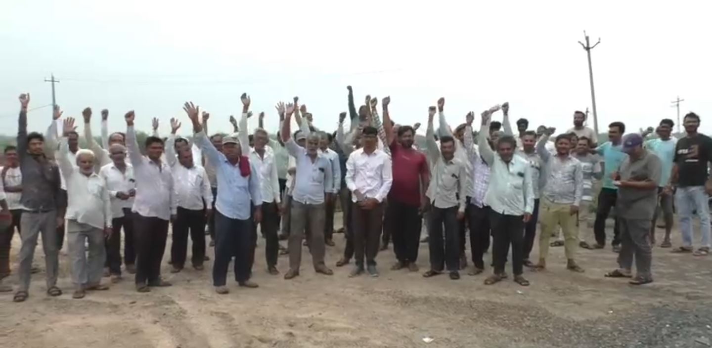 Farmers Protest: 4 હજાર વીઘા ખેતી પર સંકટ