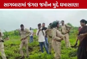 Sagbara Forest Land Dispute: આદિવાસી સમાજની મોટી ભીડથી સાગબારામાં તણાવ, જમીન મુદ્દે ઉગ્ર બોલાચાલી