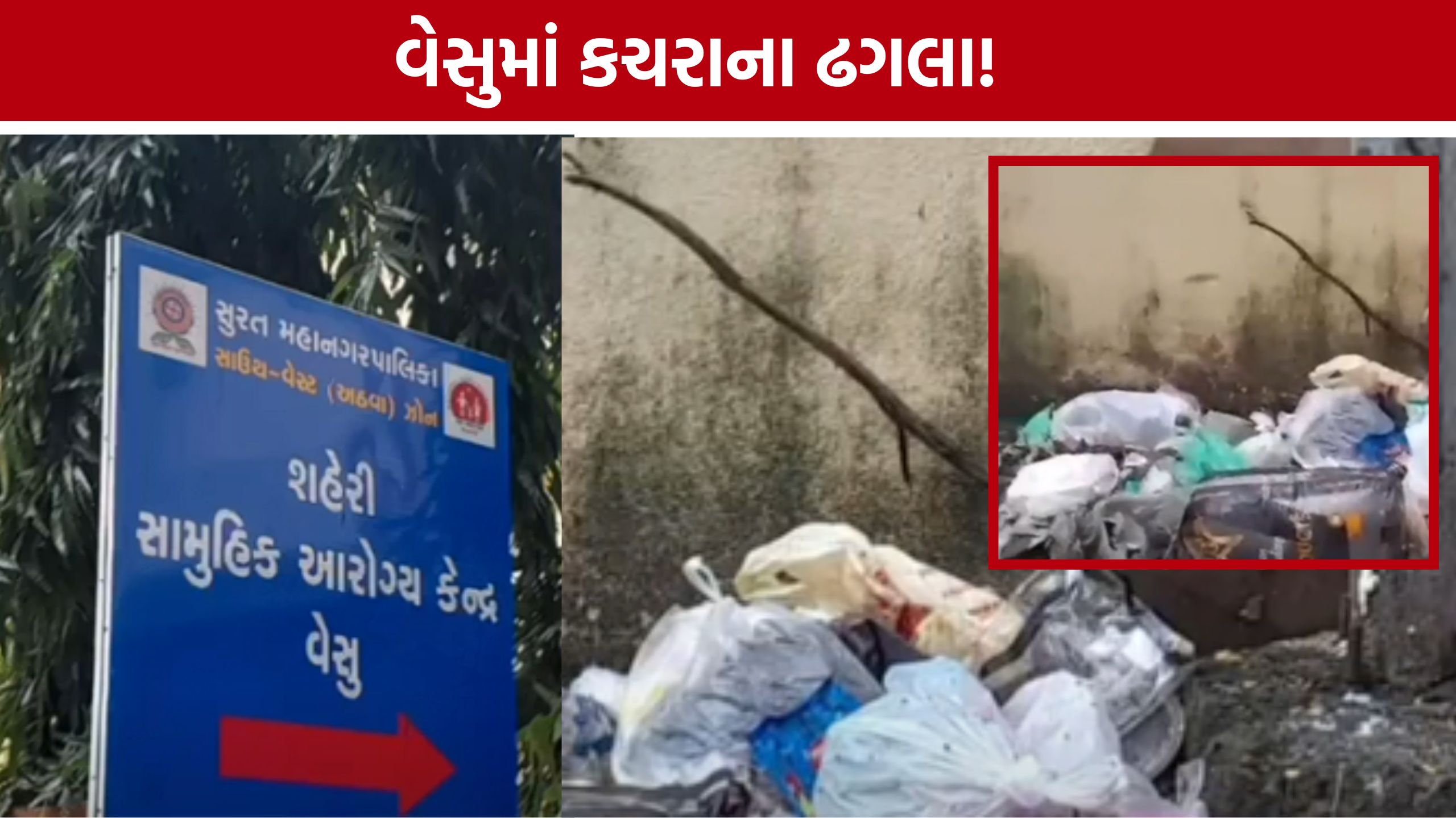 Vesu Garbage Problem: સ્વચ્છતામાં નામના ધરાવતા સુરતમાં વેસુની હાલત ખરાબ