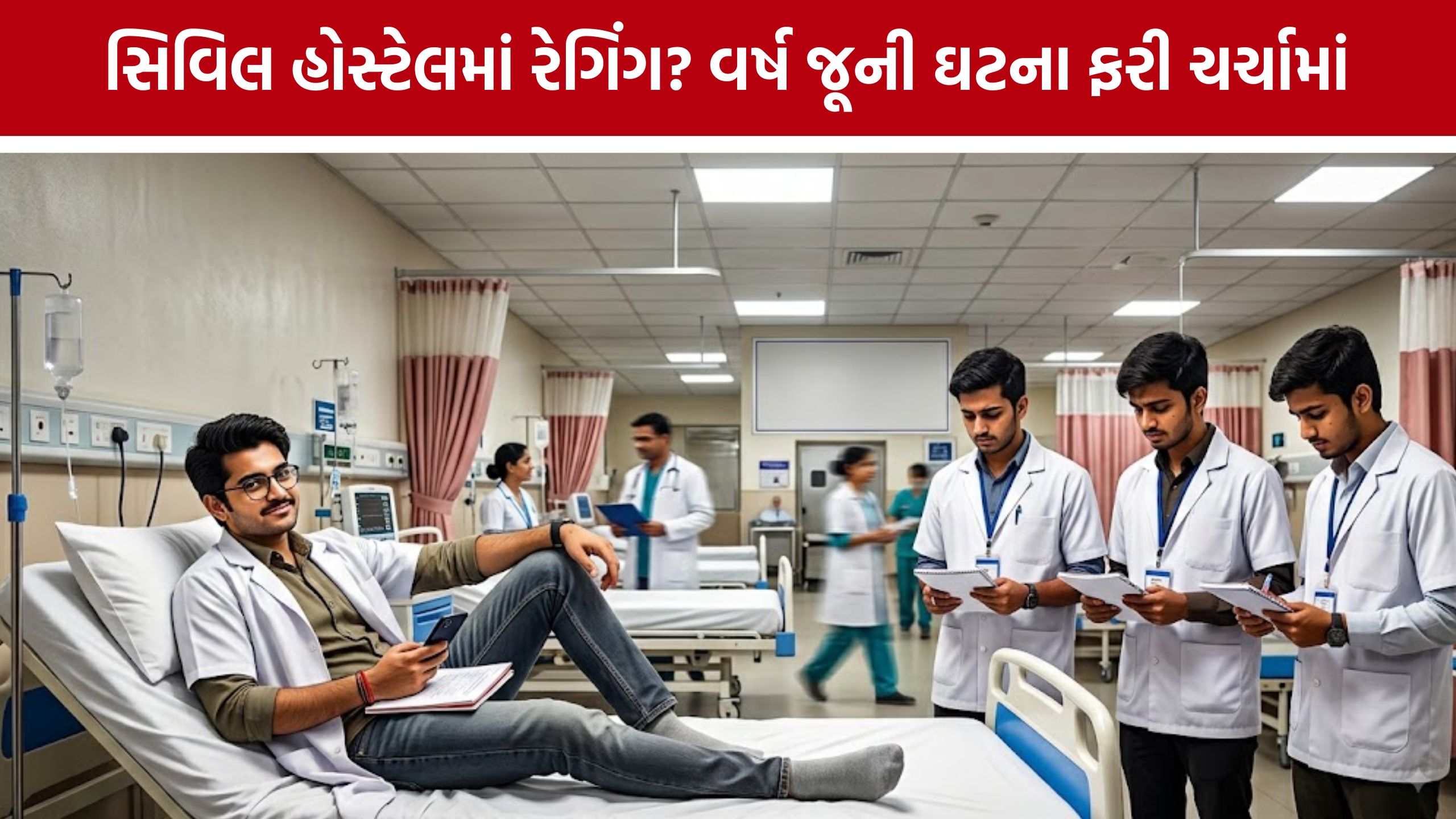Medical College Ragging: ‘સિનિયર પલંગ પર, જુનિયરો ઊભા’: સુરત સિવિલમાં રેગિંગની શંકા ફરી ચર્ચામાં