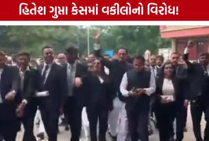 Hitesh Gupta Rape Caseમાં ગરમાયું વડોદરા, મોટી સંખ્યામાં વકીલોનું વિરોધ પ્રદર્શન