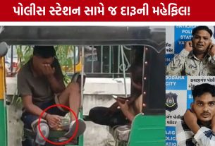 Vadodara Liquor: રિક્ષામાં બેસીને દારૂ પીતા 2 યુવક ઝડપાયા, પોલીસ સામે કાન પકડી માફી માંગી