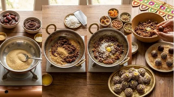 ખજૂરના પેંડા બનાવવાની વિધિ