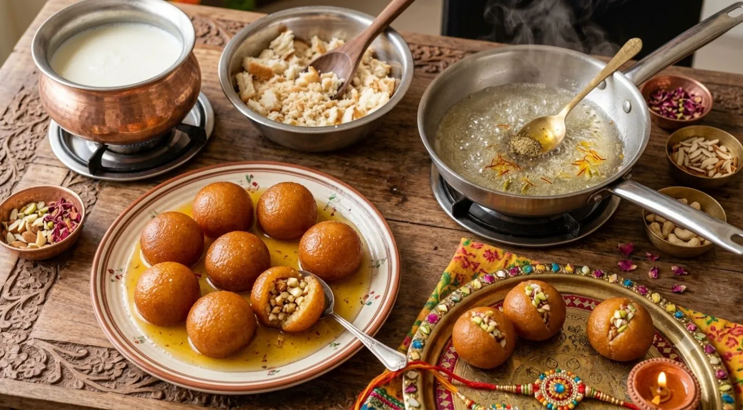 બ્રેડ ગુલાબજાંબુ રેસિપી