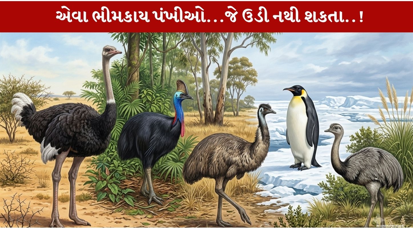 Largest Birds...ઉડી ન શકનારા 5 Amazing વિશાળકાય જીવંત પક્ષીઓ વિશે જાણો!