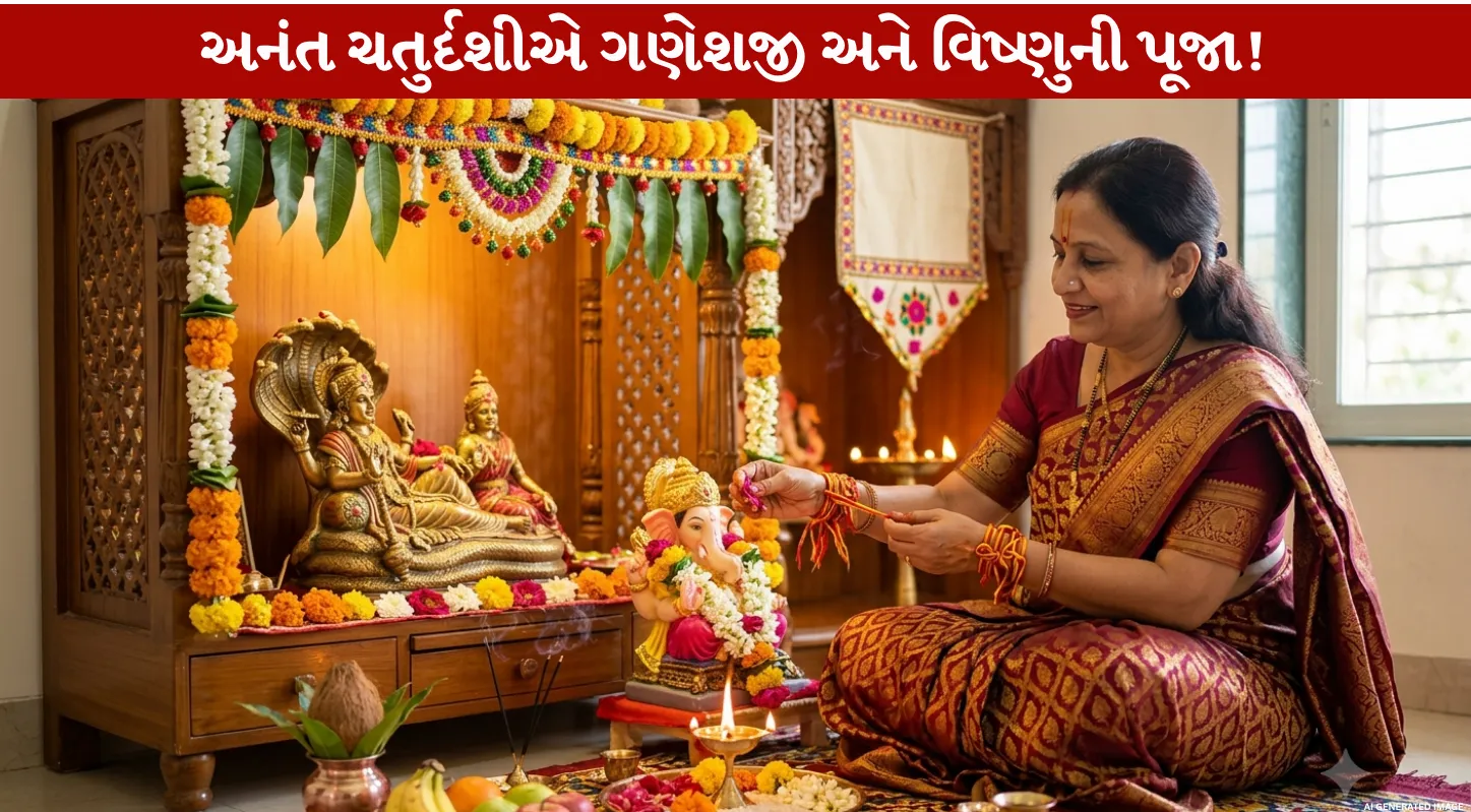 અનંત ચતુર્દશીએ કરો ભગવાન વિષ્ણુની પૂજા…અનંત સૂત્ર બાંધવાની ની પૂજા વિધિ વિશે જાણો..!