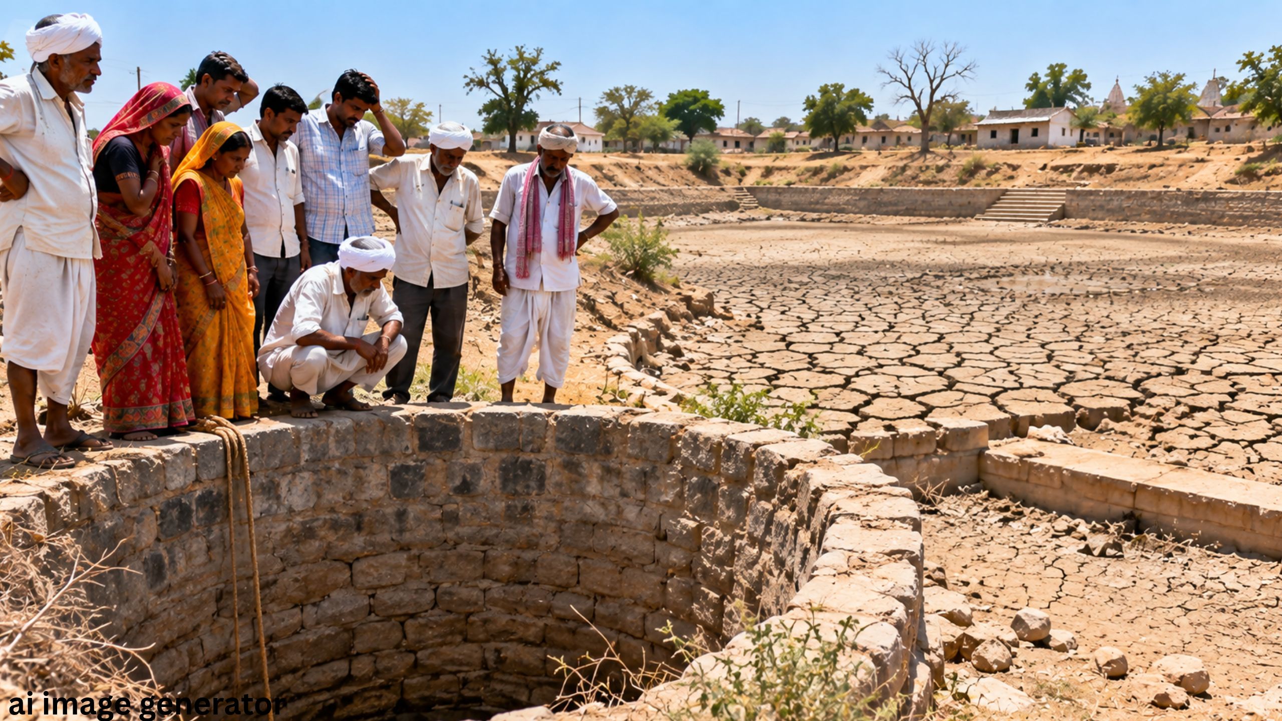 તુલશીમાં પાણીના સ્થાનિક સ્ત્રોતો પણ સૂકાઈ ગયા છે.