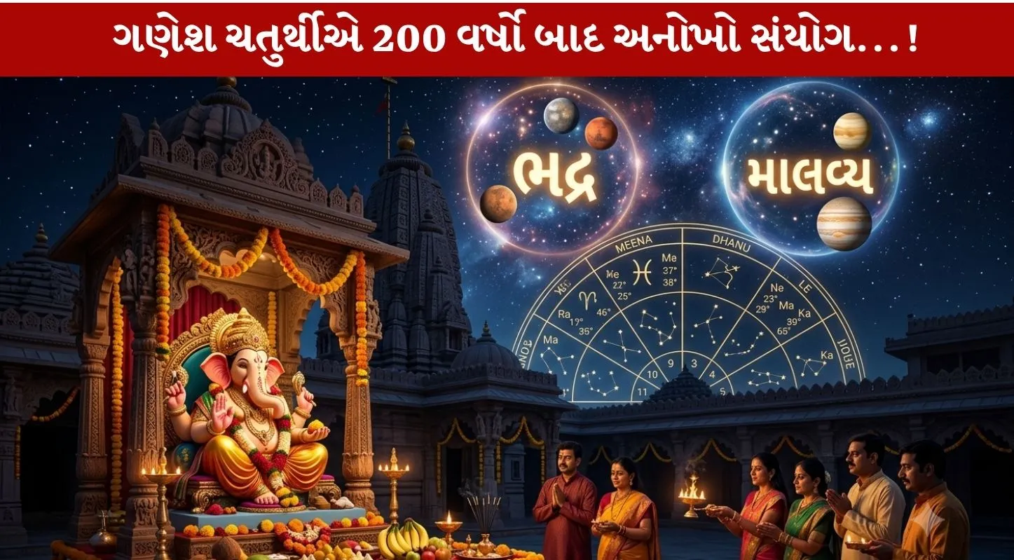 Ganesh Chaturthi 2026 એ ભદ્ર અને માલવ્ય પંચમહાપુરુષ રાજયોગ!