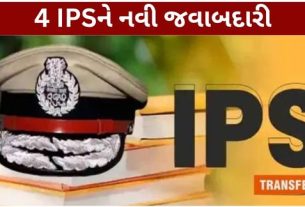 ગુજરાતના પોલીસ બેડામાં મોટો વહીવટી ફેરફાર કરવામાં આવ્યો છે. રાજ્યના ગૃહ વિભાગ દ્વારા 10 અધિકારીઓની બદલી અને નવી નિમણૂકના આદેશ કરવામાં આવ્યા છે. જેમાં ચાર IPS Officersને અલગ-અલગ જિલ્લાઓમાં ASP (Assistant Superintendent of Police) તરીકે જવાબદારી સોંપવામાં આવી છે