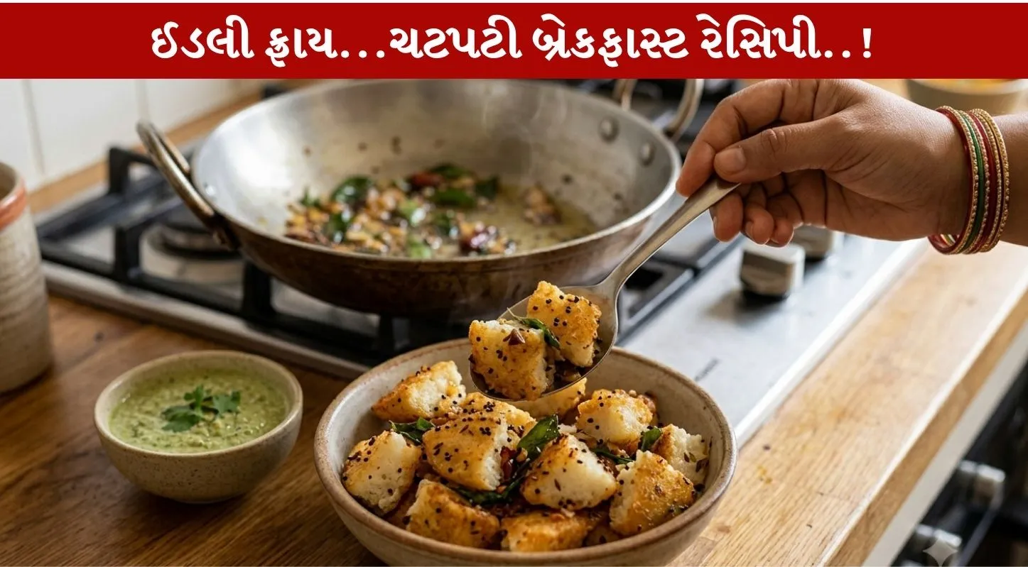 Idli Fry રેસિપીને સવારમાં ઝટપટ નાસ્તામાં બનાવી મજા માણો!