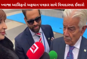 Khawaja Asif Video: મહિલા પત્રકારના સવાલ પર વિવાદિત ઈશારો
