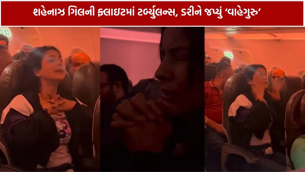 શહેનાઝ ગિલની ફ્લાઇટમાં જોરદાર ટર્બ્યુલન્સ, ડરીને જપવા લાગી ‘વાહેગુરુ’