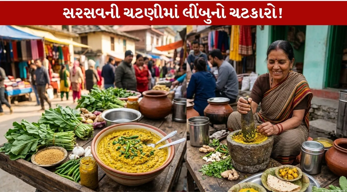 Sarson Chutney ...spicy અને સ્વાદમાં amazing ચટણી! 4-5 વસ્તુઓથી બની જશે!