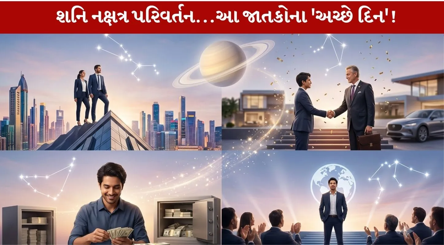 Shani Nakshatra Gochar 2026... આ 4 રાશિના 'અચ્છે દિન'..!