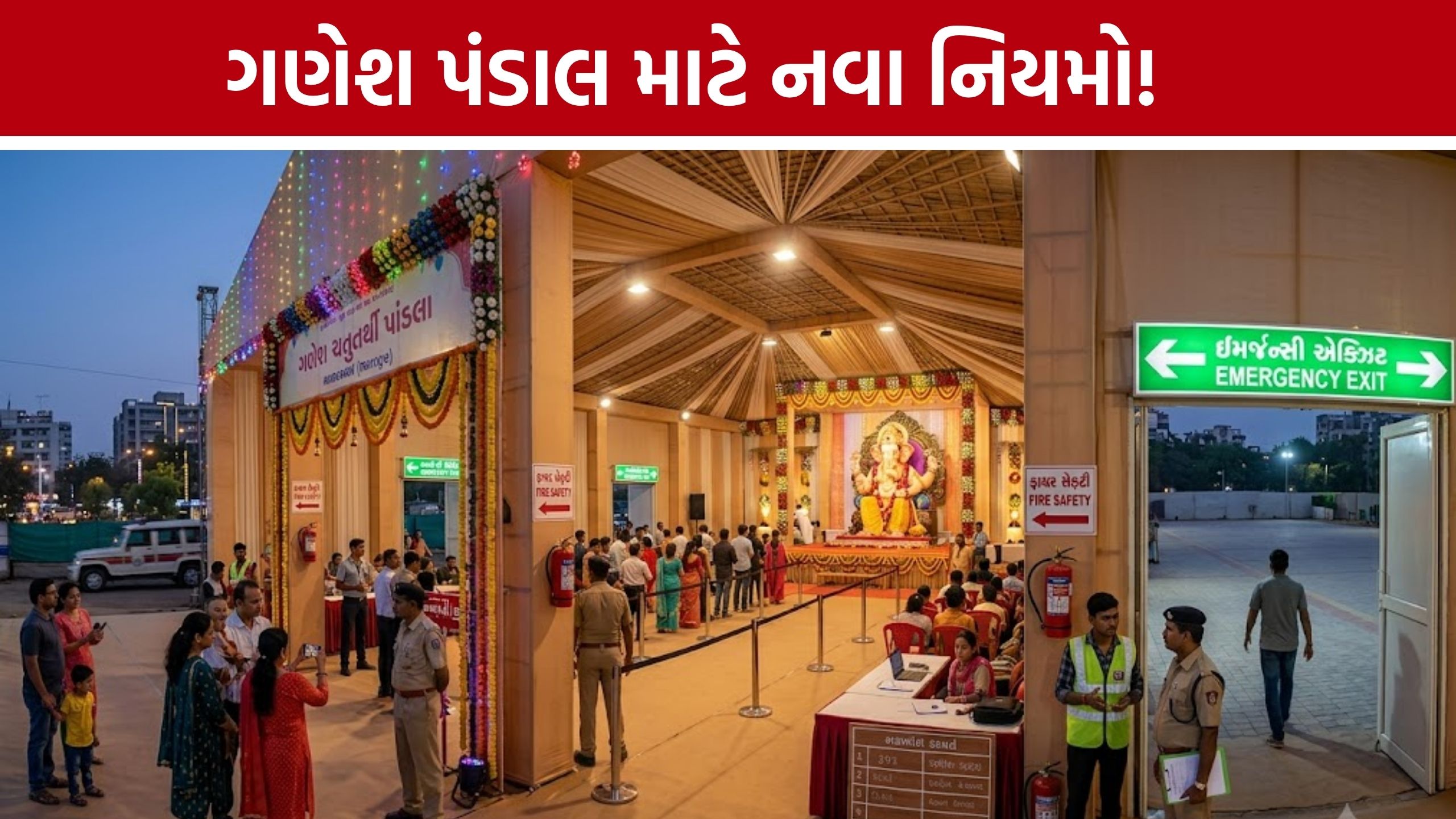 Ahmedabad Ganeshotsav 2026: ગણેશ પંડાલ માટે Fire NOC ફરજિયાત, એક્સટિંગ્વિશર વગર મંજૂરી નહીં; નવા નિયમો જાહેર