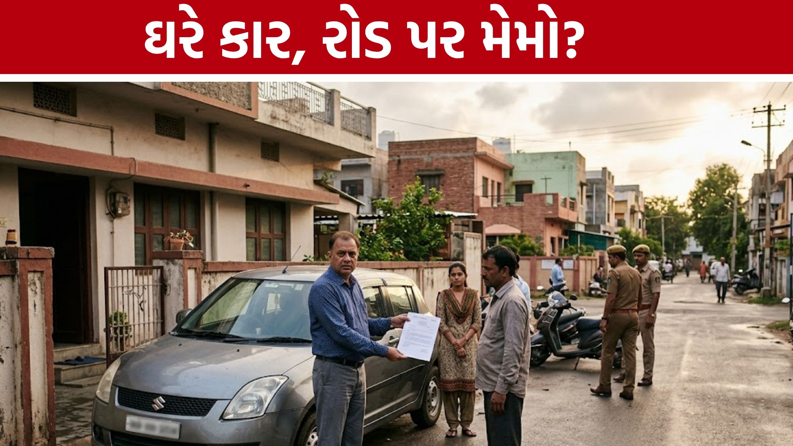 Car Memo Controversy: ઓઢવમાં કારના મેમોને લઈને વિવાદ, PSI સામે પોલીસ કમિશનરને અરજી; CCTV તપાસની માગ