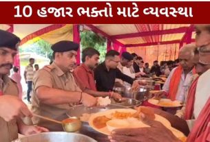 અંબાજી માતાના દર્શન માટે પગપાળા નીકળેલા માઈભક્તો (Ambaji pilgrims)માટે હિંમતનગર જિલ્લા પોલીસ દ્વારા વિશેષ સેવા વ્યવસ્થા કરવામાં આવી છે