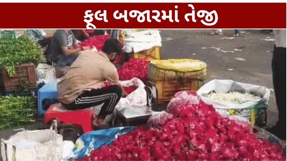 સુરતમાં ગણેશોત્સવ (Ganeshotsav)નજીક આવતાં ફૂલોની માગમાં નોંધપાત્ર વધારો થયો છે