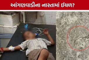 Una Anganwadi Child Sick: ‘આવું તો થયા કરે’ના જવાબનો આક્ષેપ: આંગણવાડીના નાસ્તા બાદ બાળકની તબિયત બગડી, ઈયળ નીકળ્યાનો દાવો