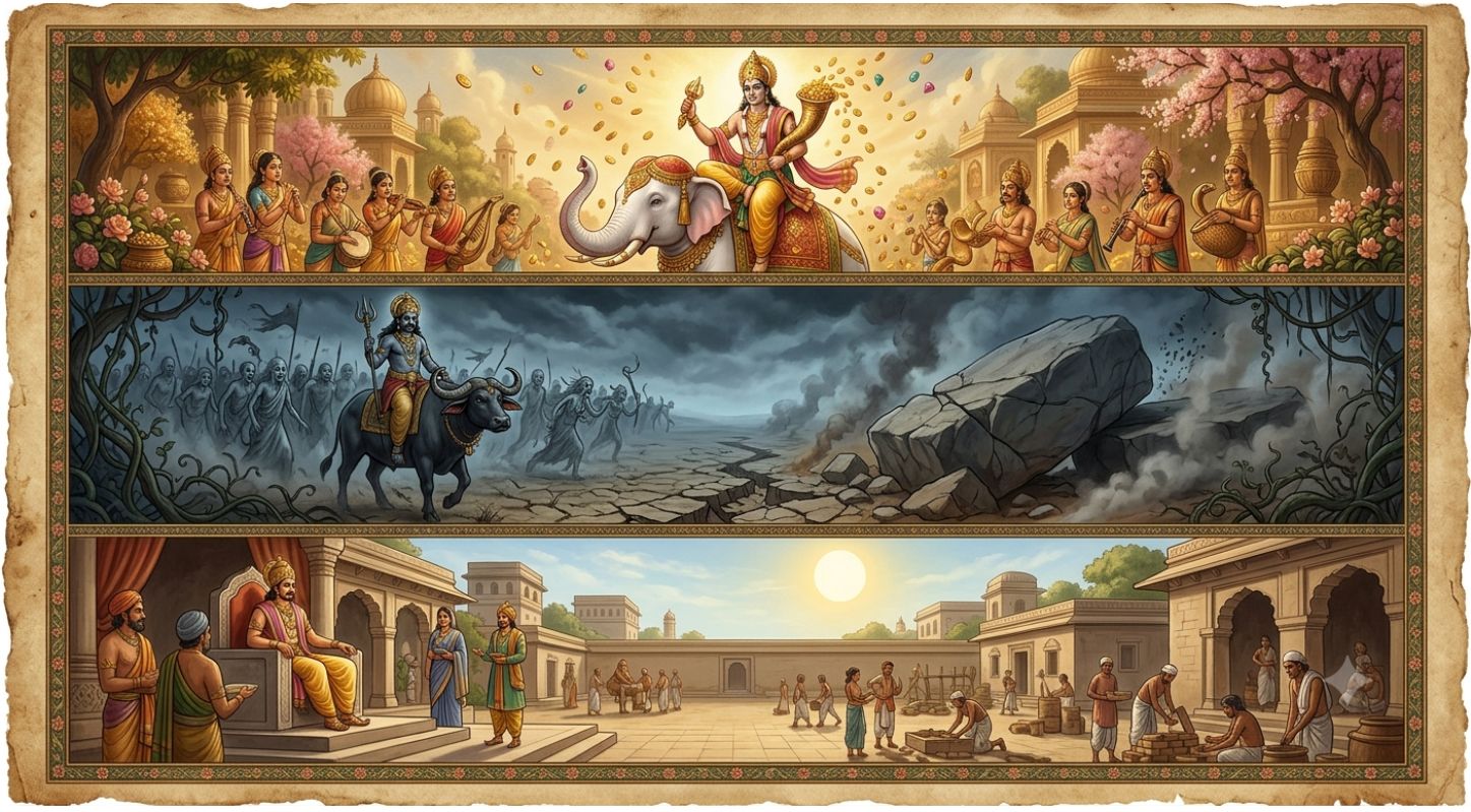 ઈન્દ્ર-યમ-રાજનો નિયમ