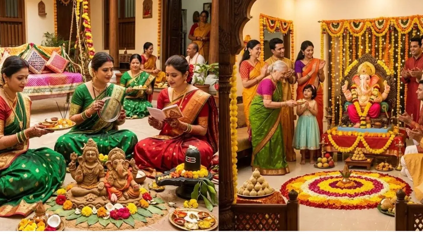 એક જ દિવસે હરતાલિકા ત્રીજ અને ગણેશ ચતુર્થી