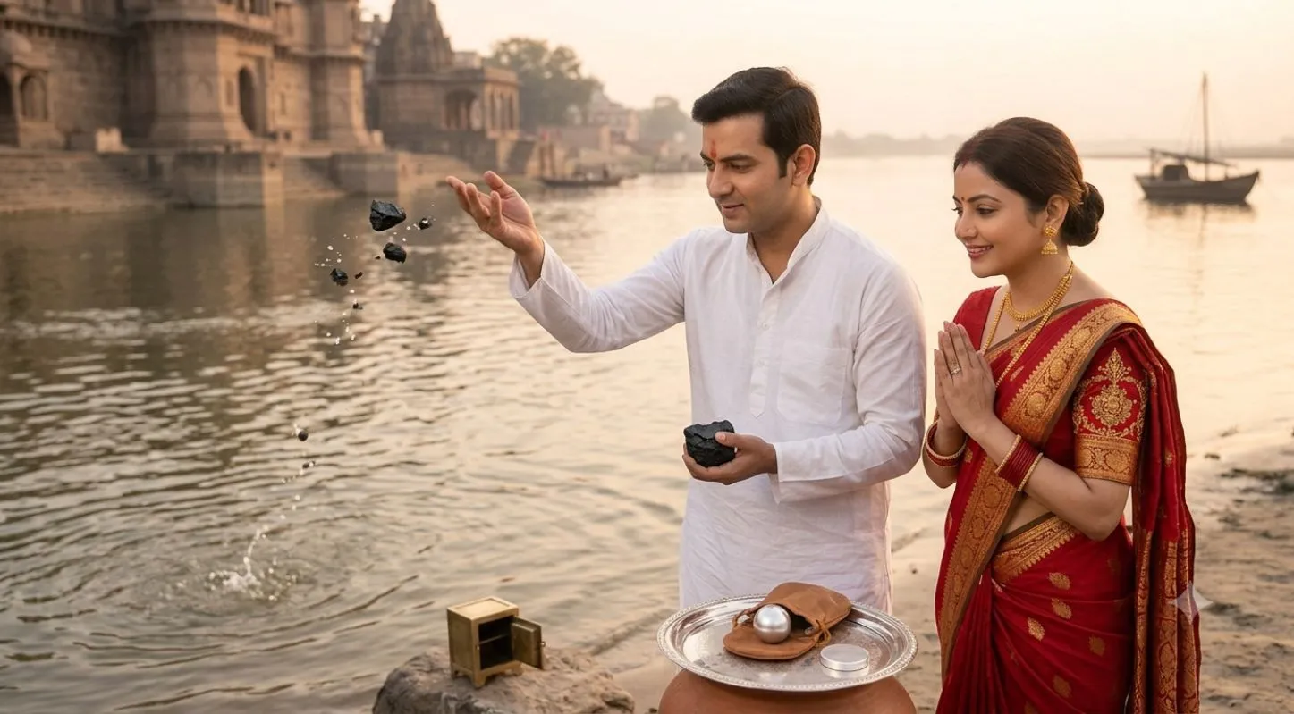 કાચો કોલસો વહેતા જળમાં પ્રવાહિત કરી દેવો