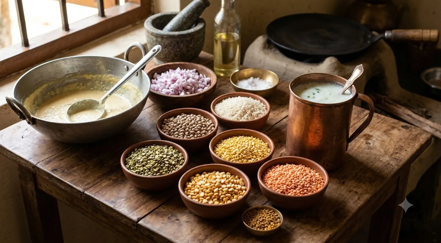 દાલ અંબોલી માટેની સામગ્રી
