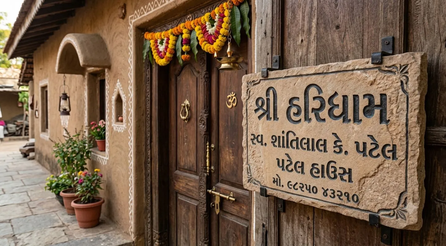 પત્થરની નેમપ્લેટ