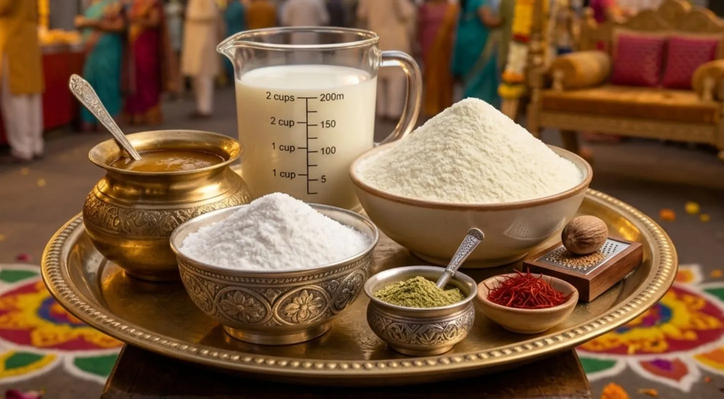 મથુરા પેંડા સામગ્રી