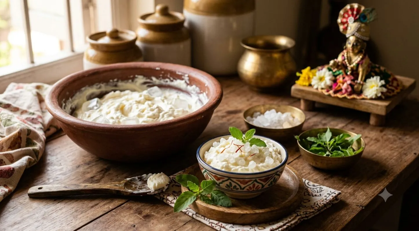માખણ-મિસરીનો પ્રસાદ