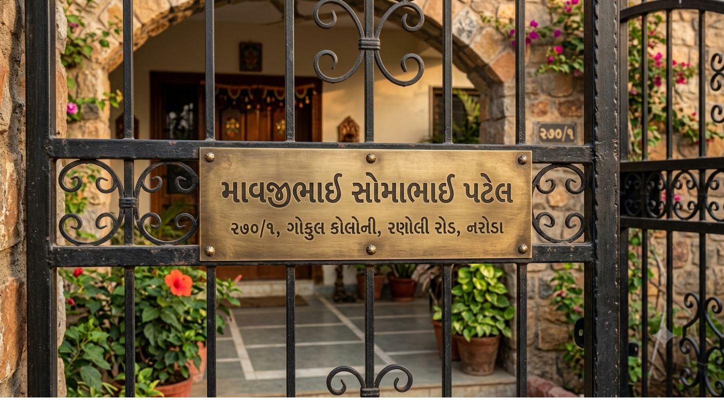 મેટલની નેમપ્લેટ