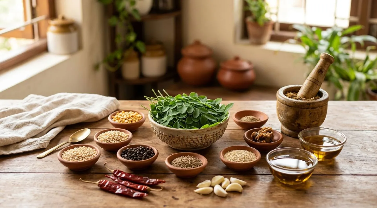 મોરિંગા પોડી માટેની સામગ્રી