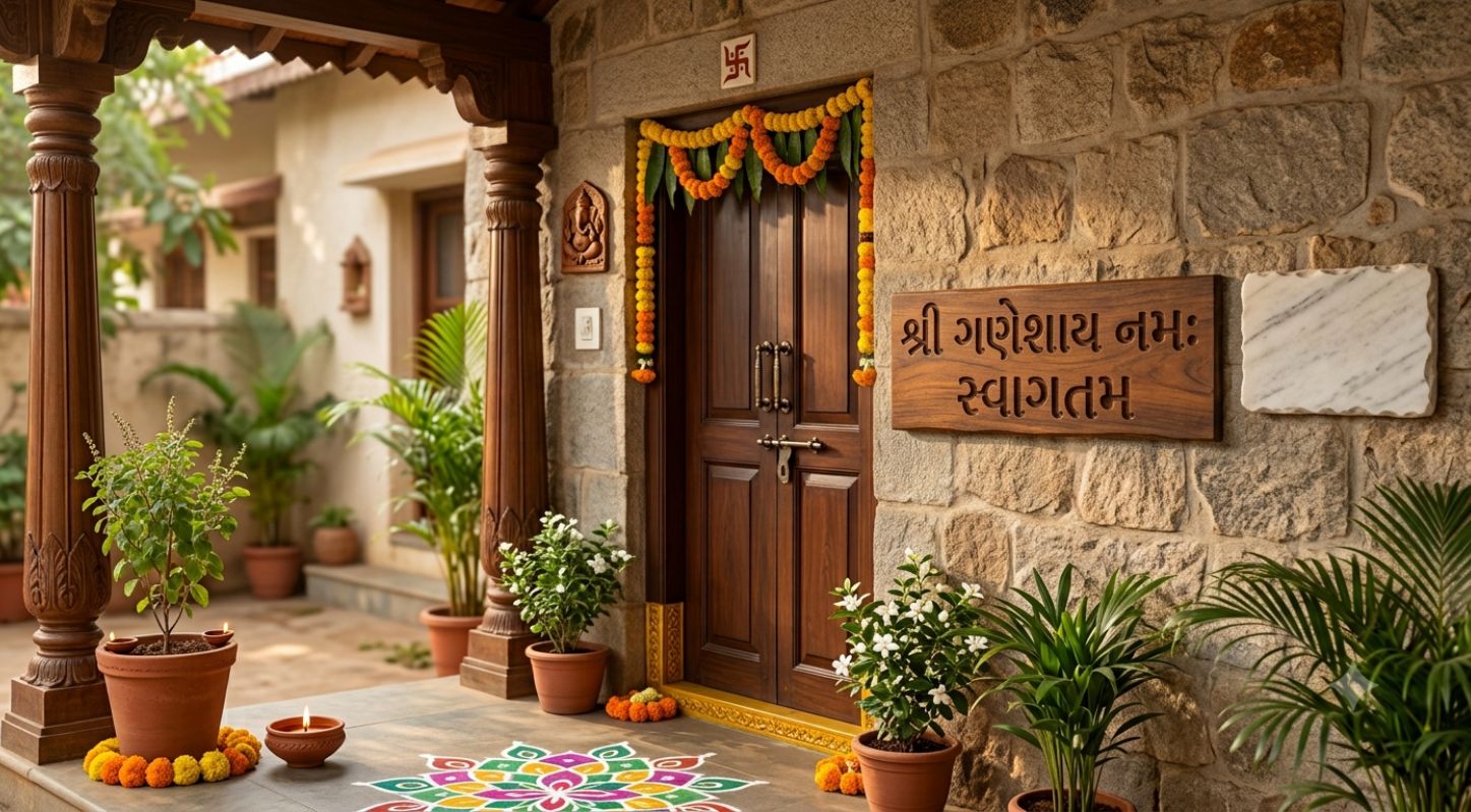 લાકડાની નેમપ્લેટ