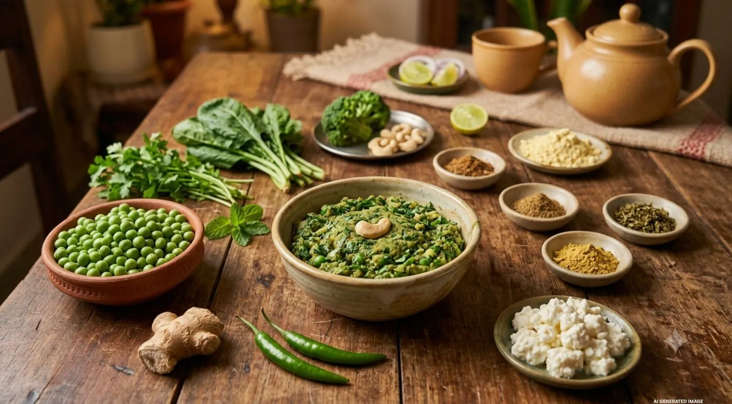 હરા-ભરા કબાબ બનાવવાની સામગ્રી