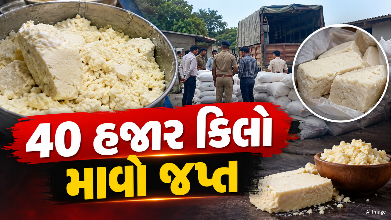 Ahmedabad Mava Raid: 40 હજાર કિલો શંકાસ્પદ માવો જપ્ત