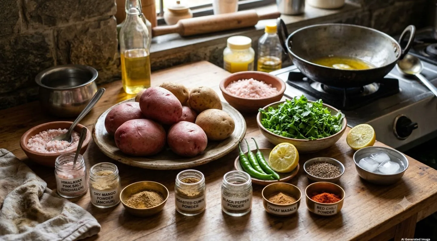 Aloo Chaat Recipe Ingredients