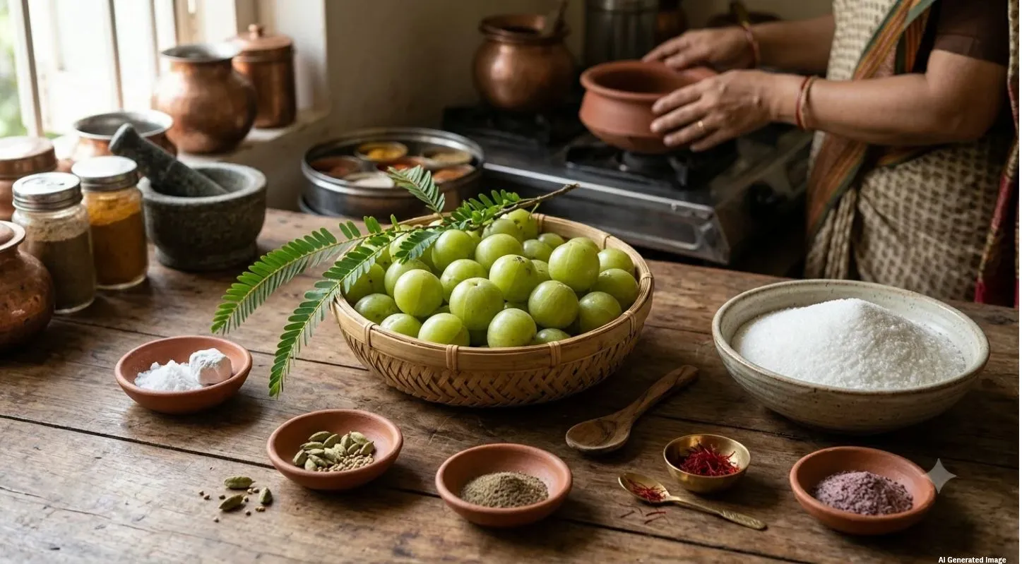 Amla Murabba Ingredients