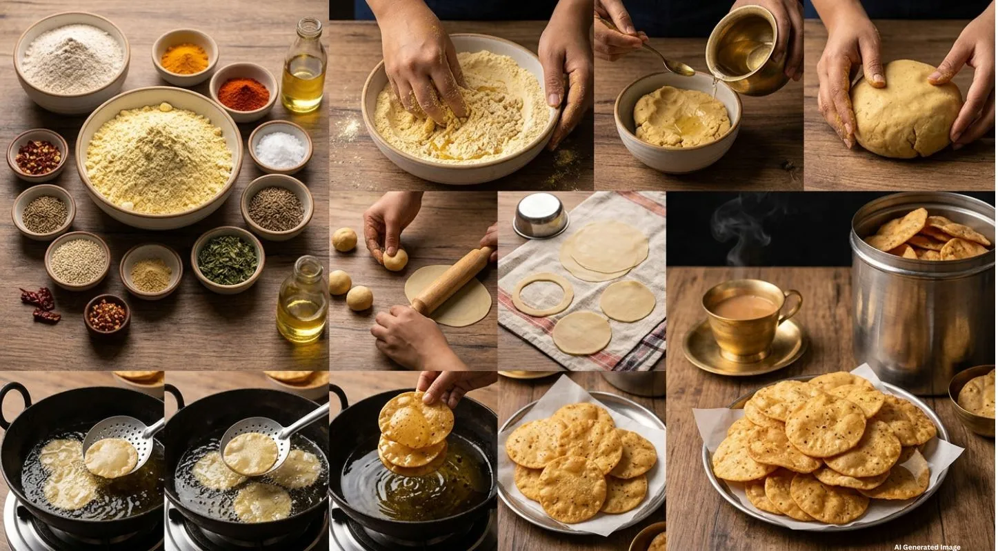 Besan Papdi Recipe