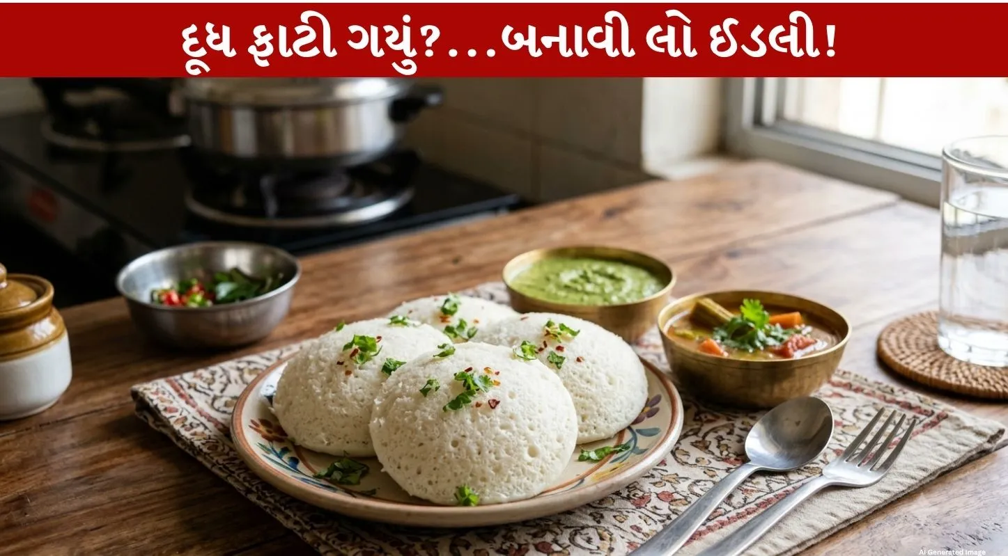 Curdled Milk Idli...દૂધ ફાટે તો ચિંતા ન કરો! બનાવો Spongy ઈડલી...30 મિનિટમાં Amazing Recipe!