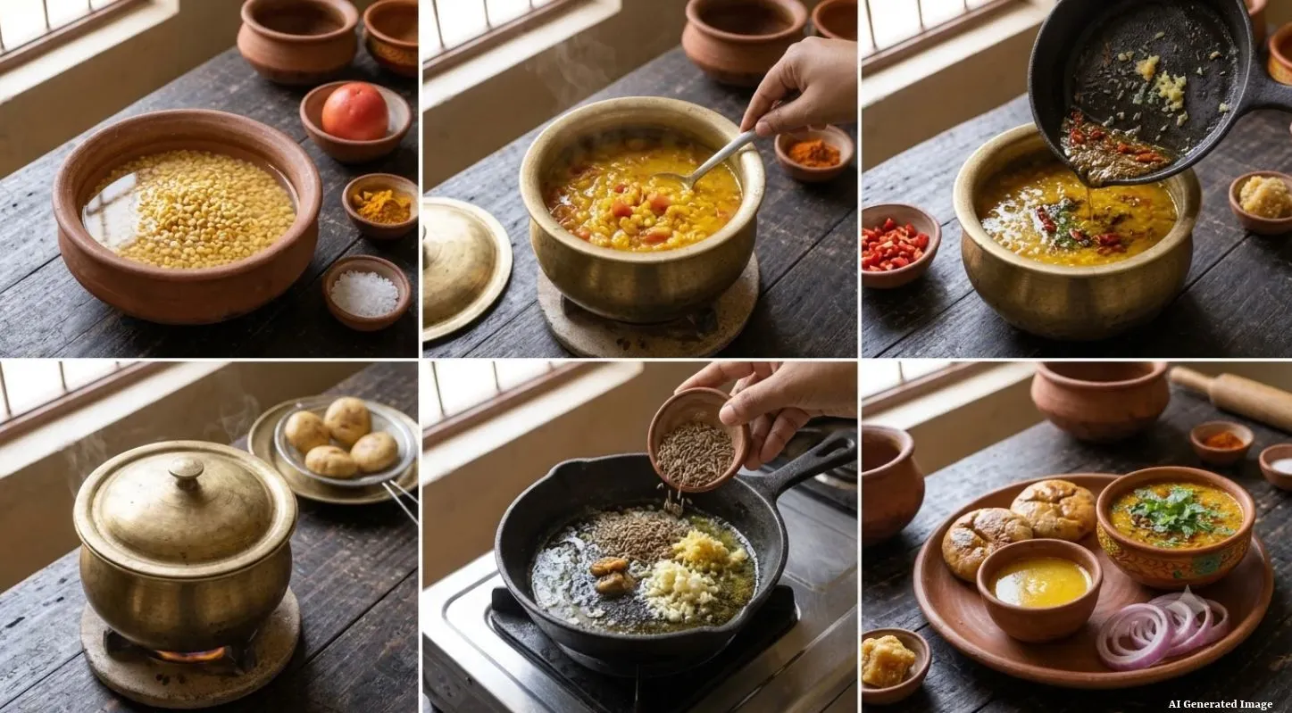 Dal Bafla Dal Recipe